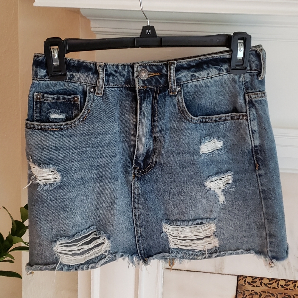 Denim Mini Skirt